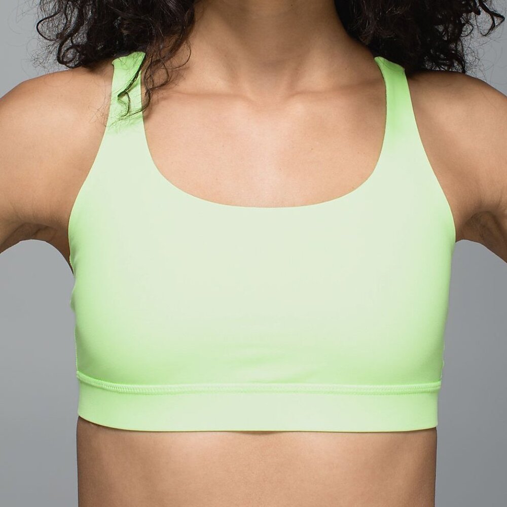 Lululemon Energy Bra In Clear Mint / Heathered Slate View 3